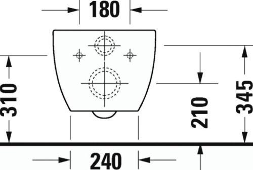 Комплект Унитаз подвесной Duravit Architec 45720900A1 + Система инсталляции для унитазов AlcaPlast AM101/1120-4:1RS M1720-1-001 фото 8