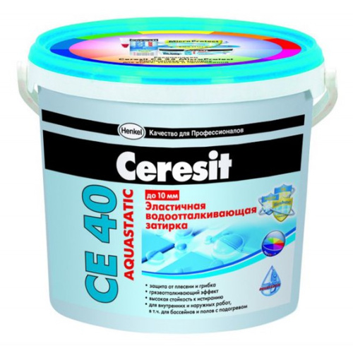 Затирка для швов Ceresit СЕ 40 Aquastatic какао 2 кг