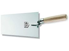 COLOR EXPERT 92179902 кельма штукатурная, с деревянной ручкой, нержавеэщая сталь (100 мм)