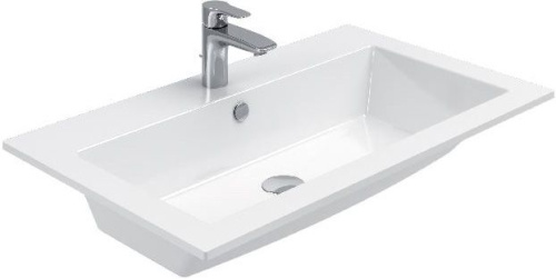 Мебель для ванной Aquanet Lino 90 белый матовый фото 7