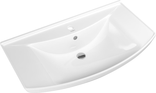 Мебель для ванной Бриклаер Бали 85 светлая лиственница, белый глянец фото 3