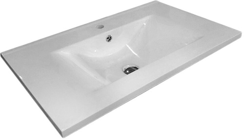 Мебель для ванной Sanvit Кубэ-3 75 белый глянец фото 3
