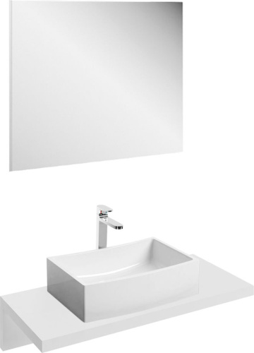 Мебель для ванной Ravak столешница L 100 белая фото 2