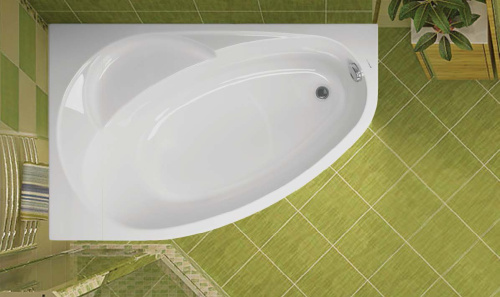 Акриловая ванна Vagnerplast Flora 150x100 L ультра-белая фото 5