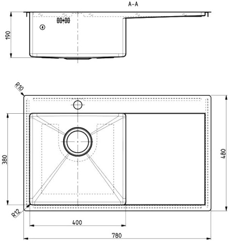 Мойка кухонная Alveus Quarto 30 1124384 фото 4