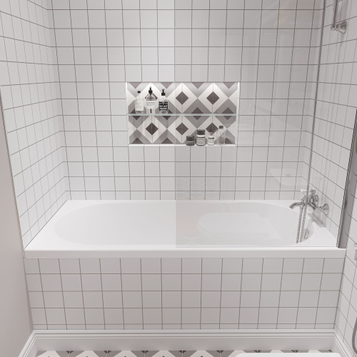 Акриловая ванна STWORKI Хельсинки 160x70 с каркасом фото 3