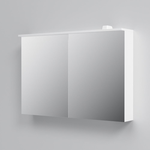 Зеркало-шкаф AM.PM Spirit V2.0 100 с LED-подсветкой, белый глянец фото 3
