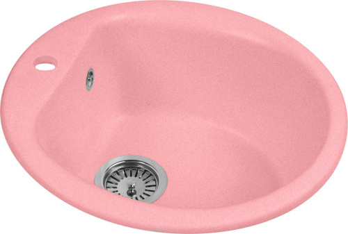 Мойка кухонная AquaGranitEx M-07 розовая фото 4