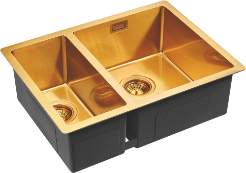 Мойка кухонная Paulmark Annex PM545944-BG брашированное золото фото 3