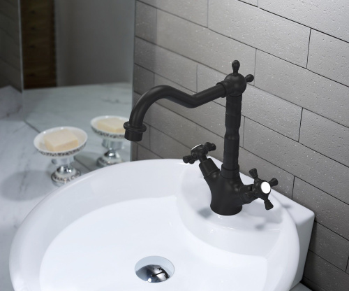 12 100 руб. Смеситель Timo Nelson 0143/03F для раковины, черный фото 2 Смеситель Timo Nelson 0143/03F для раковины, черный фото 2