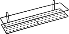 Полка Fixsen FX-730B-1 прямая, черная