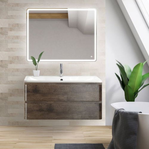 Мебель для ванной BelBagno Albano 100 подвесная, rovere nature grigio фото 5