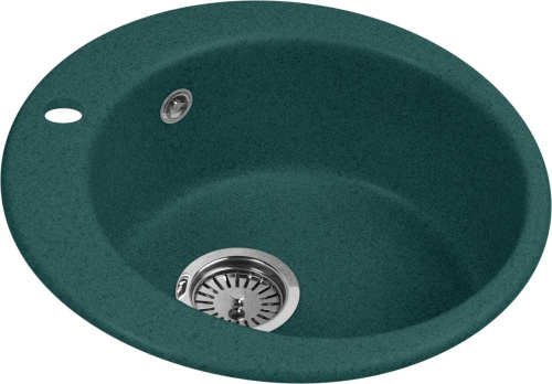 Мойка кухонная AquaGranitEx M-05 зеленая фото 4