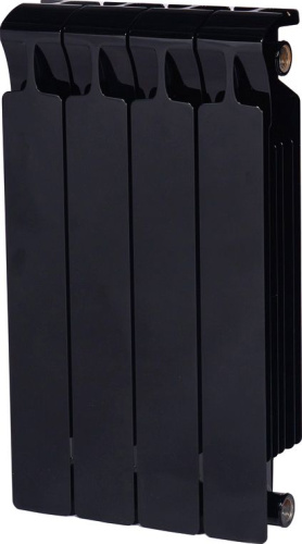 Радиатор биметаллический Rifar Monolit 500 4 секции, антрацит
