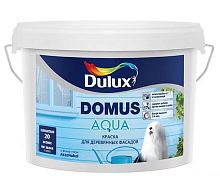 Краска для деревянных фасадов водно-дисперсионная Dulux Domus Aqua полуматовая база BC 0,9 л.
