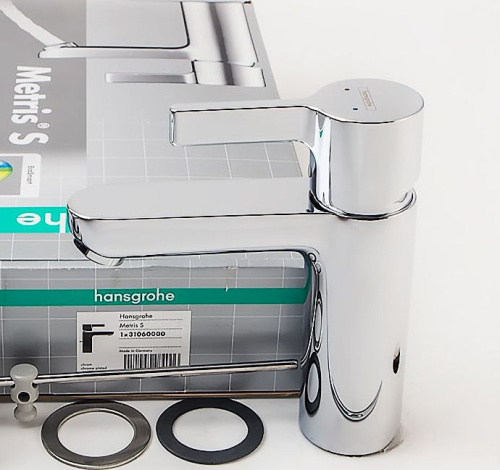 Смеситель Hansgrohe Metris S 31060000 для раковины фото 8