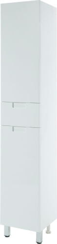 Шкаф-пенал Bellezza Пегас 35 L, с бельевой корзиной, белый