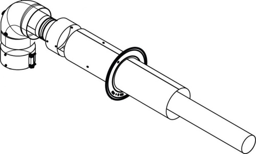 Комплект дымохода Protherm 0020199059 60/110 мм для подключения к дымоходу 60 мм в шахте