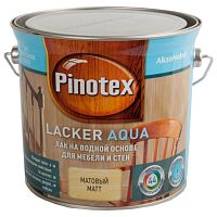 Лак Pinotex Lacker Aqua акриловый, Колеруемый для защиты деревянных поверхностей, включая детскую мебель и игрушки