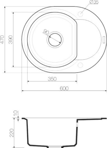 Мойка кухонная Omoikiri Sakaime 60E BL черная фото 3