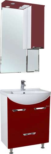Мебель для ванной Bellezza Альфа 55 красная фото 4