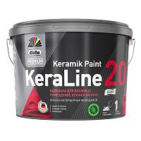 Краска для влажных помещений Düfa Premium KeraLine Keramik Paint 20 полуматовая прозрачная база 3 2,5 л.