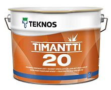 Краска Teknos Timantti 20  акриловая, для стен и потолков, полуматовый