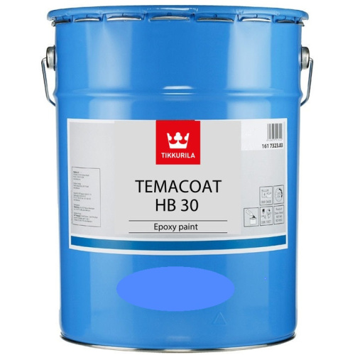 Краска Тиккурила Индастриал «Темакоут ХБ 30» (Temacoat HB 30) эпоксидная полуматовая 2К (14.4л) База TVH «Tikkurila Industrial»
