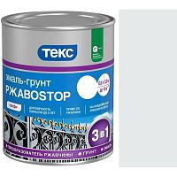 Грунт-Эмаль Текс «РжавоStop Белая» глянцевая по ржавчине для металла (2 кг — уп. 6 шт) «Teks»