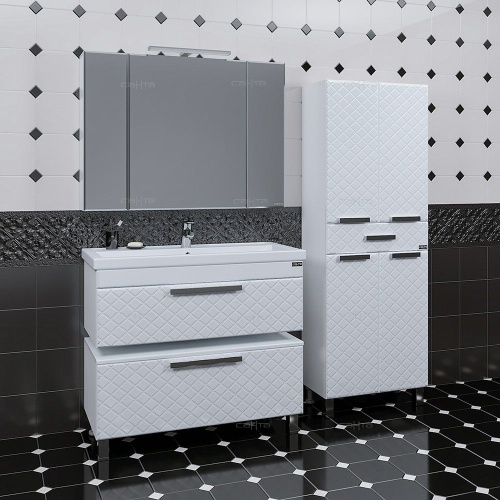 Мебель для ванной СанТа Калипсо Люкс 100 подвесная фото 10