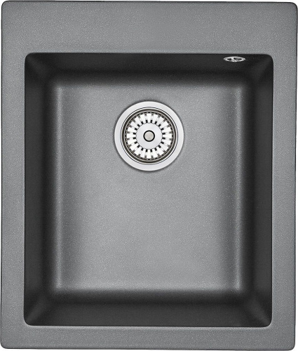 Комплект Мойка кухонная Granula GR-4201 шварц + Смеситель Granula GR-2015 шварц, для кухонной мойки