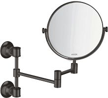 Косметическое зеркало Axor Montreux 42090340 шлифованный черный хром