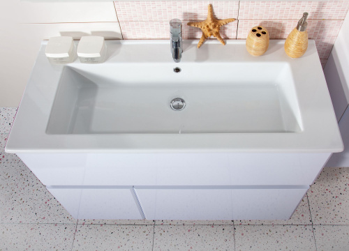 Мебель для ванной Бриклаер Мальта 105 белая фото 6