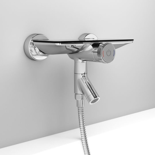 Смеситель IDDIS Shelfy SHESBBTi02WA для ванны с душем, хром фото 5