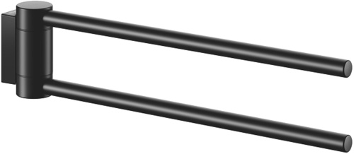 Полотенцедержатель Keuco Plan 14919370000 двойной, черный Полотенцедержатель Keuco Plan 14919370000 двойной, черный
