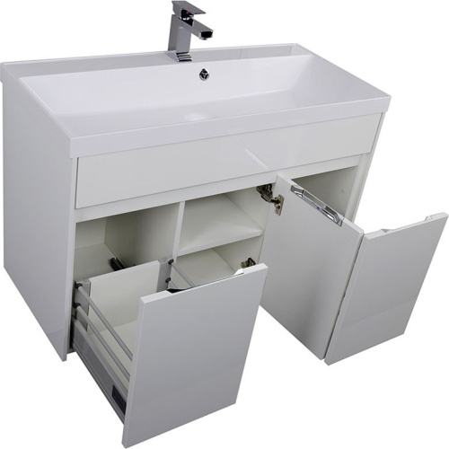 Мебель для ванной Aquanet Латина 100 белая фото 6