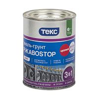 Грунт-Эмаль Текс «РжавоStop Красная» глянцевая по ржавчине для металла (0,9 кг — уп. 14 шт) «Teks»