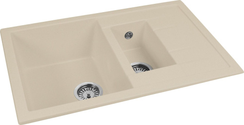 Мойка кухонная AquaGranitEx M-21k бежевая фото 4