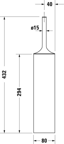 Комплект Унитаз подвесной Duravit D-code 45700900A1 безободковый + Система инсталляции для унитазов AlcaPlast Sadromodul AM101/1120-001 с белой кнопкой и шумоизоляцией + ершик фото 11