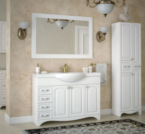 Мебель для ванной Corozo Классика 120 с бельевой корзиной фото 13