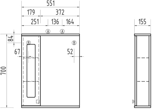 Зеркало Vigo Provans 55 L фото 5 Зеркало Vigo Provans 55 L фото 5