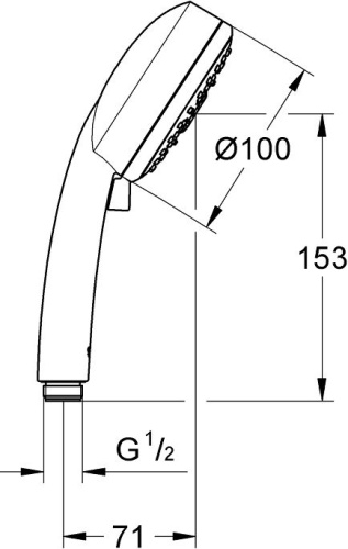 Душевая лейка Grohe Tempesta Cosmopolitan 27573002 фото 2