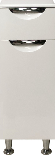 Тумба Vod-Ok Лира 30 с бельевой корзиной, белая фото 2