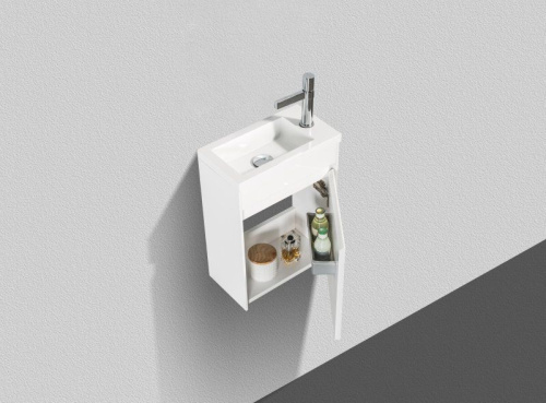 Мебель для ванной BelBagno Pietra Mini 40 R bianco lucido фото 3