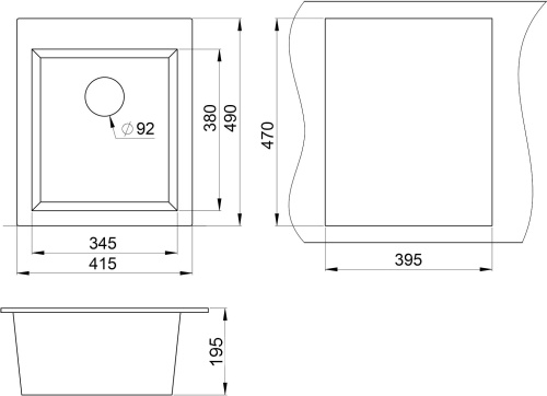 Комплект Мойка кухонная Granula GR-4201 шварц + Смеситель Granula GR-2015 шварц, для кухонной мойки фото 4