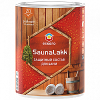 Лак для бань и саун ESKARO SaunaLakk акриловый полуматовый 2,4 л