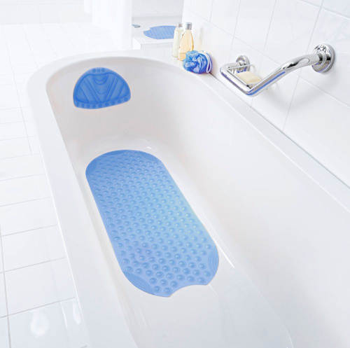 Коврик Ridder Tecno Ice 68703 89х38 голубой фото 2