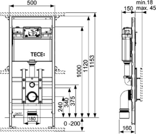 Система инсталляции для унитазов TECE TECElux 9600100 фото 9