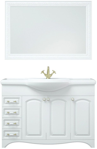 Мебель для ванной Corozo Классика 120 с бельевой корзиной фото 9