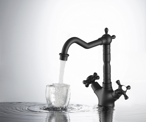 12 100 руб. Смеситель Timo Nelson 0143/03F для раковины, черный фото 3 Смеситель Timo Nelson 0143/03F для раковины, черный фото 3